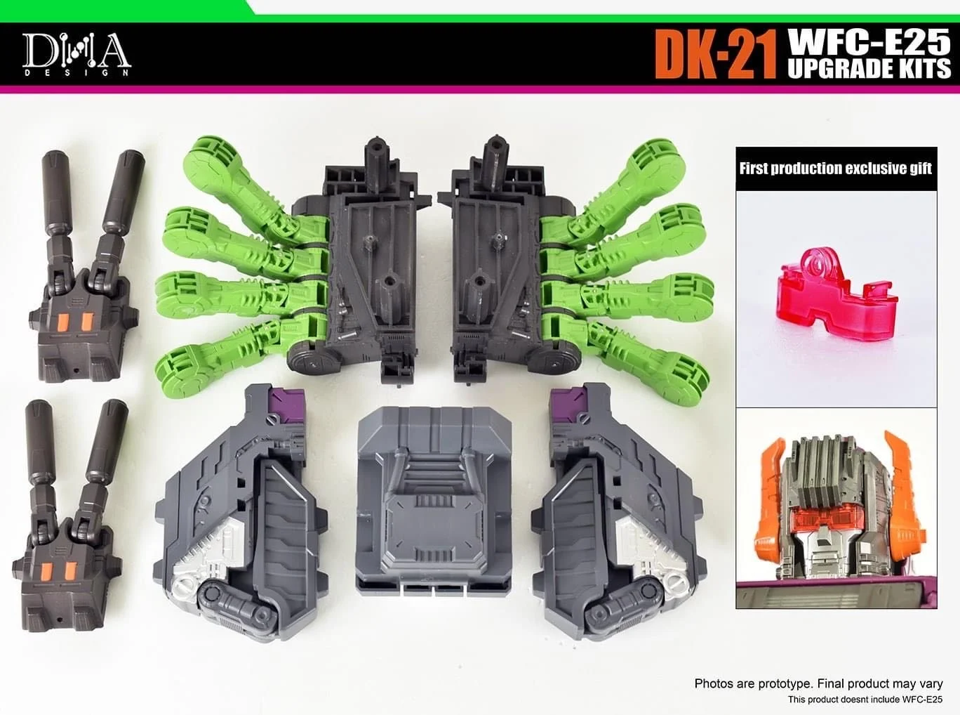 

Stock In DNA DK-19 DK-21 WFC-E25 Upgrade Kit For Transformation Scorponok Action Figure Toy Accessories