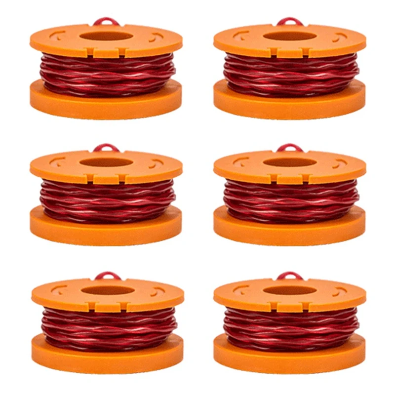 

6PCS For Replacing WORX WA0010/WA6531 Spool Mowing Head Mowing Line Cover Grass Rope Reel Replacement Accessories