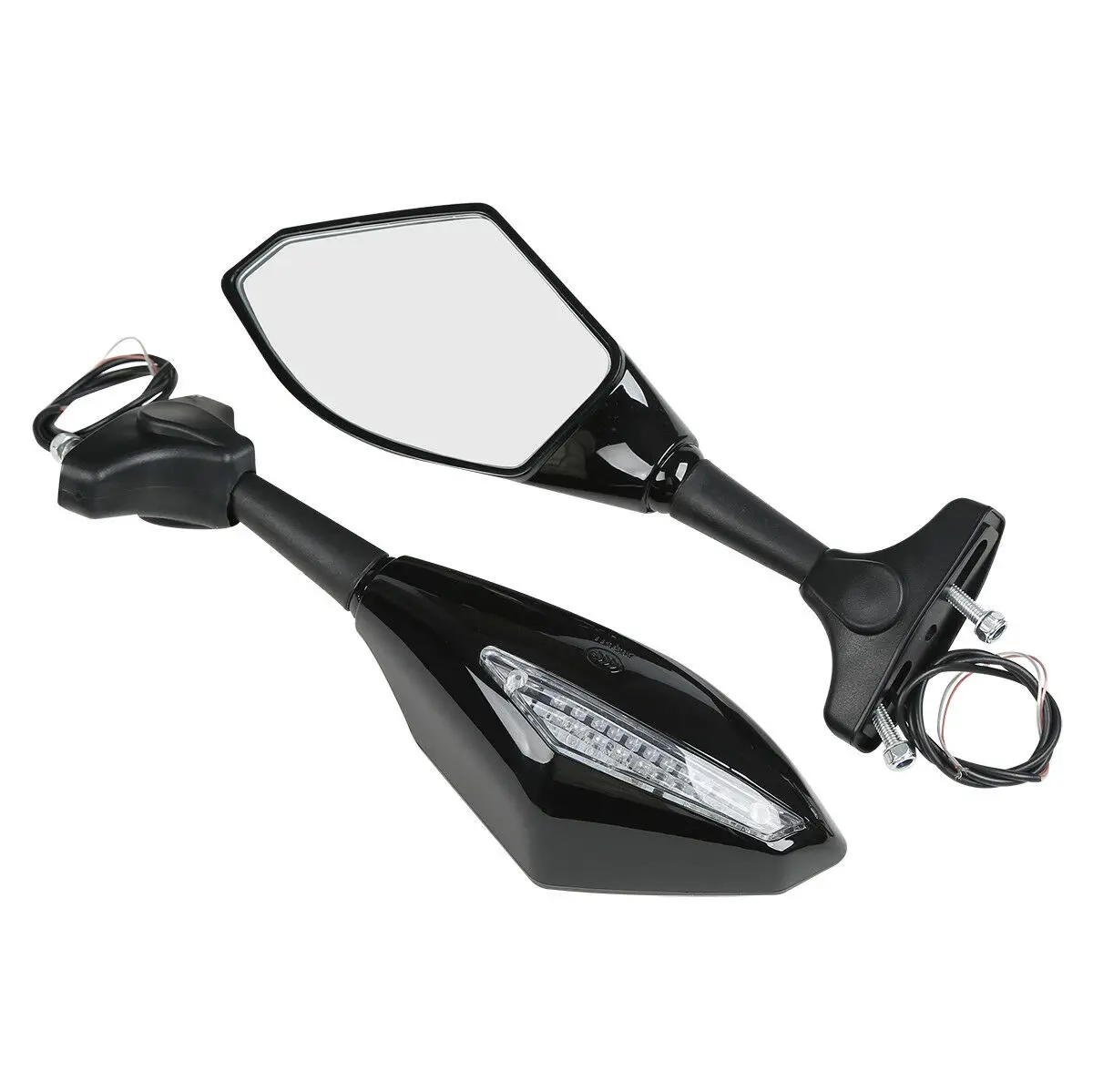 

Motorcycle Rear View Mirror Led Turn Signal For Honda CBR600F4I 2001-2007 CBR1000RR 2004-2007 ZX-12R 2000-2006 GSXR 1000 2001