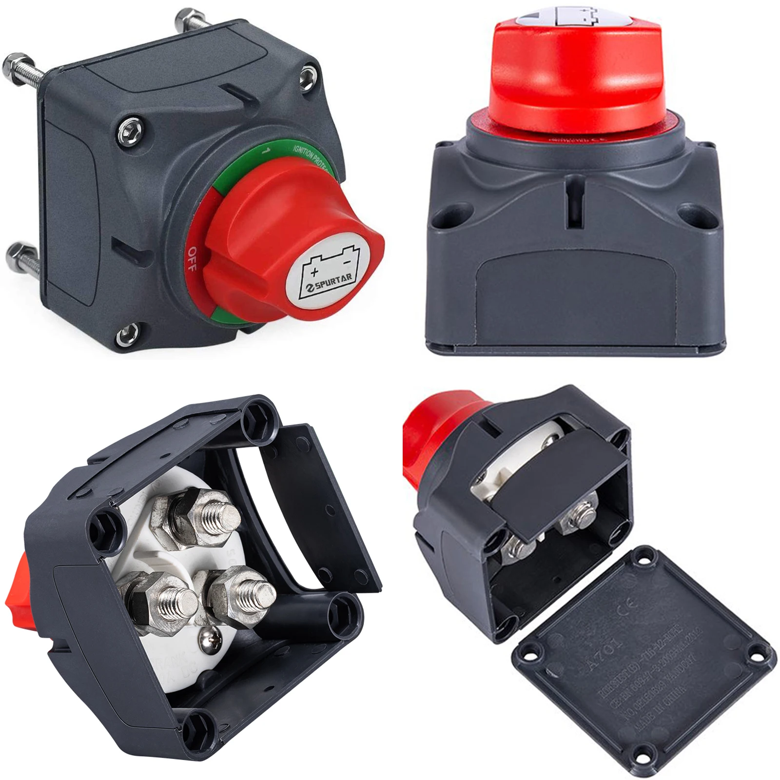 Автоматический переключатель отключения аккумулятора 12 В 24 200 А 300 массы с двумя