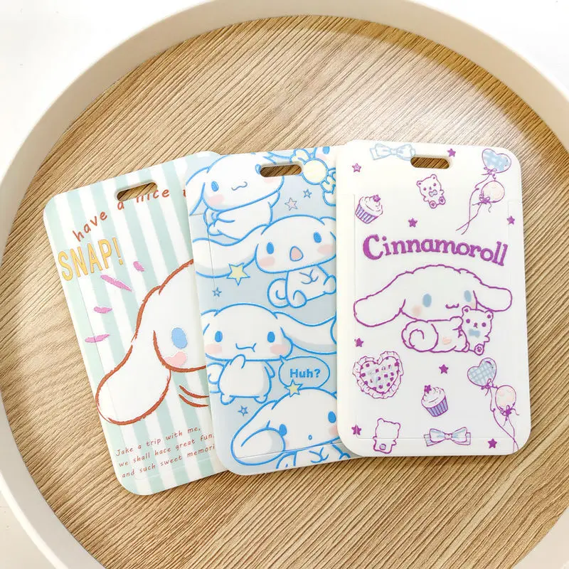 Sanrio Cinnamoroll Брелок С Рисунком Собаки Из Мультфильма Складной Женский ID-карта