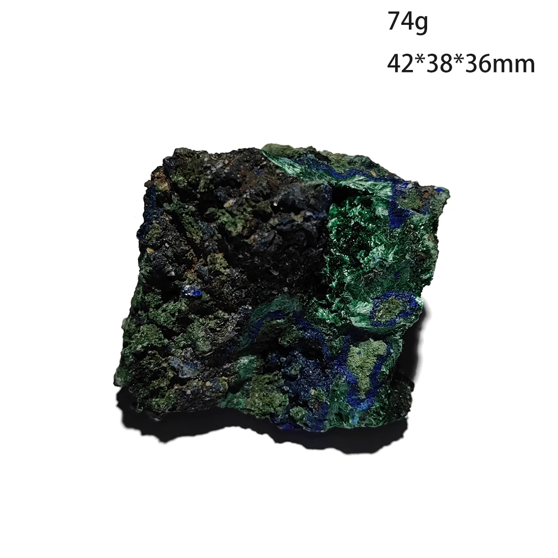 

C2-4H 100% Natural Stone Azurite Cluster Malachite Mineral Crystal Specimen Home Decoration from Anhui Province China