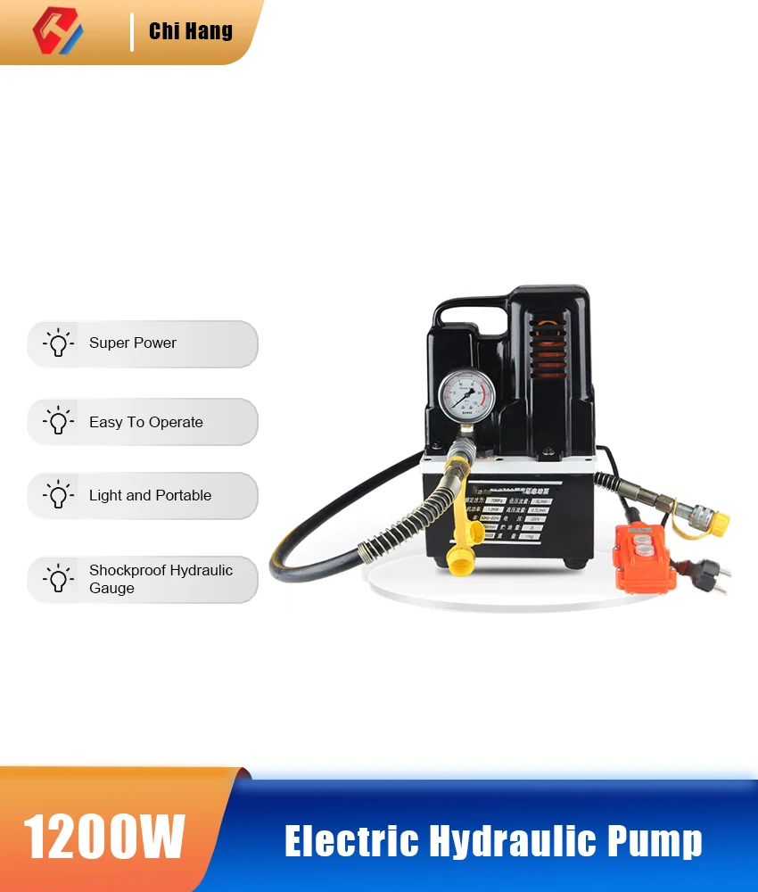 

QQ-700 Ultra-Small Portable Electric Hydraulic Pump Electric Pump Hydraulic Oil Pressure Pump 70mpa 220v/1200w