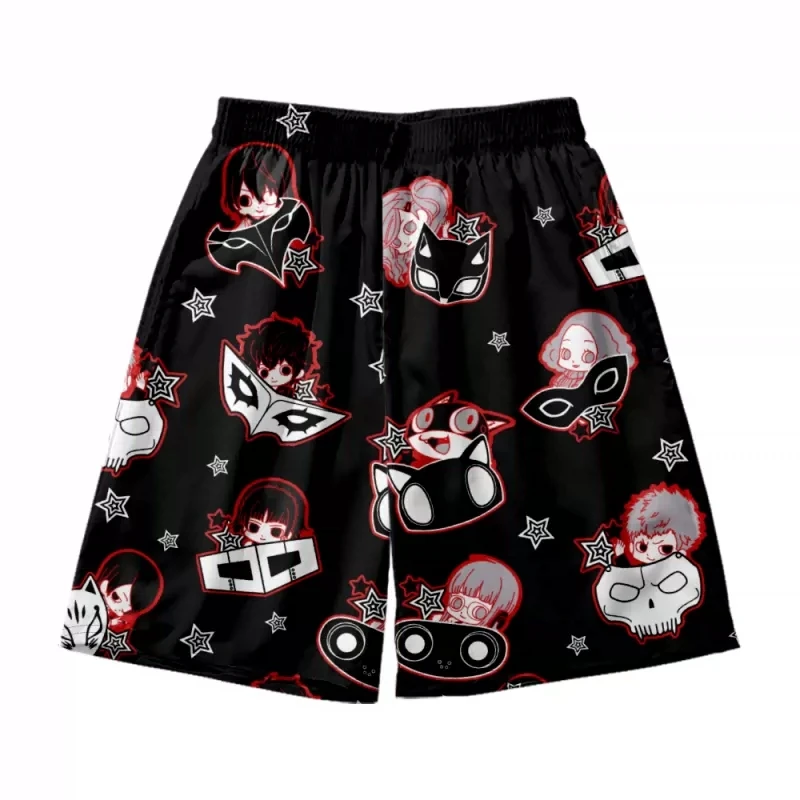 Футболка Моргана из аниме Persona 5 костюм для косплея с коротким рукавом