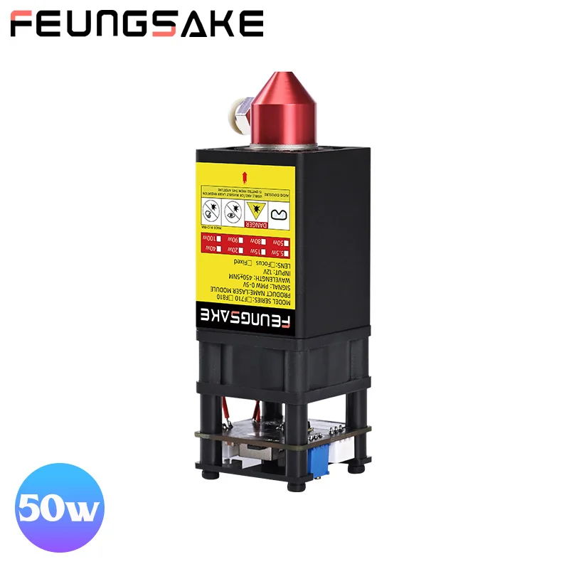 

50W Laser Engraver Module Kit Diode Laser Head Air Assist Wood Printer Mdf Marking Metal optical 5.5w