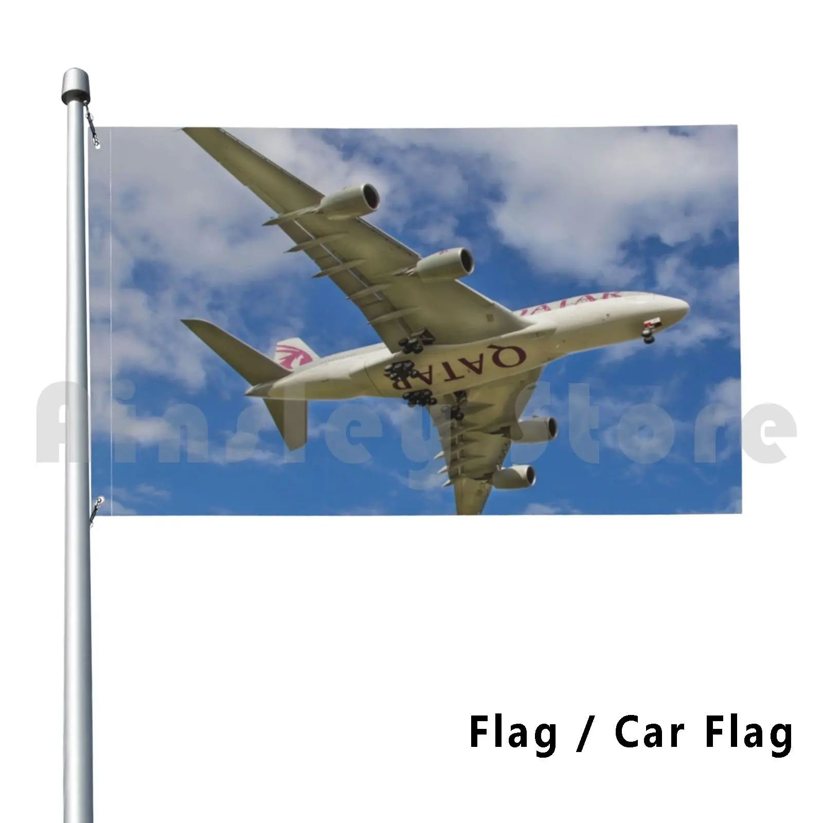 Открытый Декоративный Флаг для Катара флаг автомобиля Катар самолёт посадки 747 780