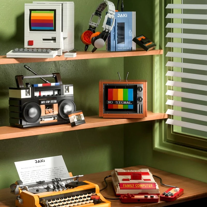 

Обучающие сборные игрушки, бытовая техника, строительные блоки, Ретро ТВ Радио ленты, walkman, домашняя мебель, подарки модели