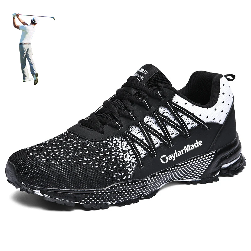 

Мужские кроссовки для гольфа, дышащие, легкие, красные, черные, для улицы, удобная спортивная обувь для ходьбы