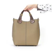genuine leather bag 2022 new women luxury handbag designer bucket bag commuter shoulder bag ladies large capacity black tote bag
