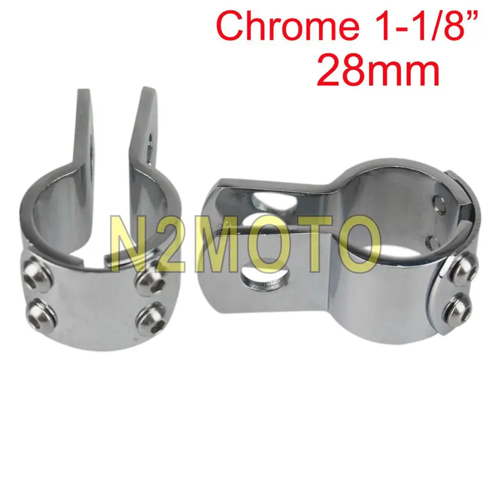 

Хромированная дорожная защита 1-1/4 дюйма, зажим для подножки 1,25 дюйма, 32 мм, зажим для подставки для двигателя, крепление для Harley Cafe Racer Dyna Custom