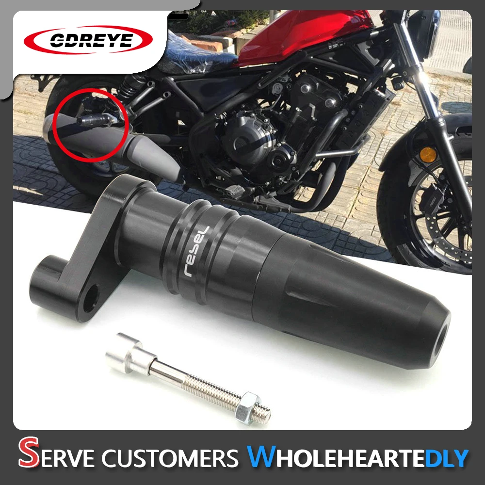 

For Honda Rebel 500 CMX500 cmx 500 Motorcycle accessories CNC Faliing Protection Exhaust Slider Crash Pad Slider