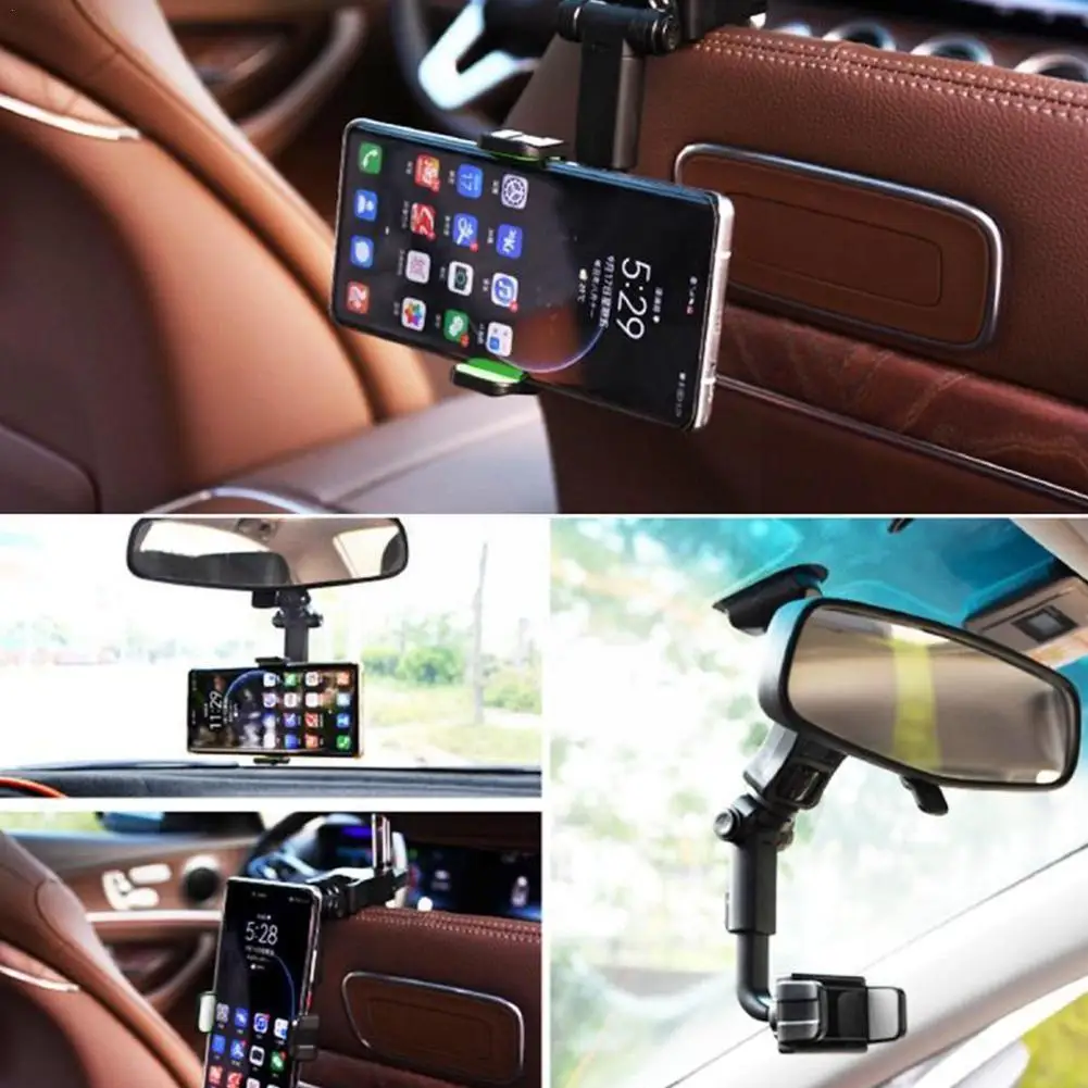 

Автомобильный держатель для телефона, многофункциональный вращающийся на 360 ° регулируемый подвесной кронштейн для телефона, зажим, автомо...