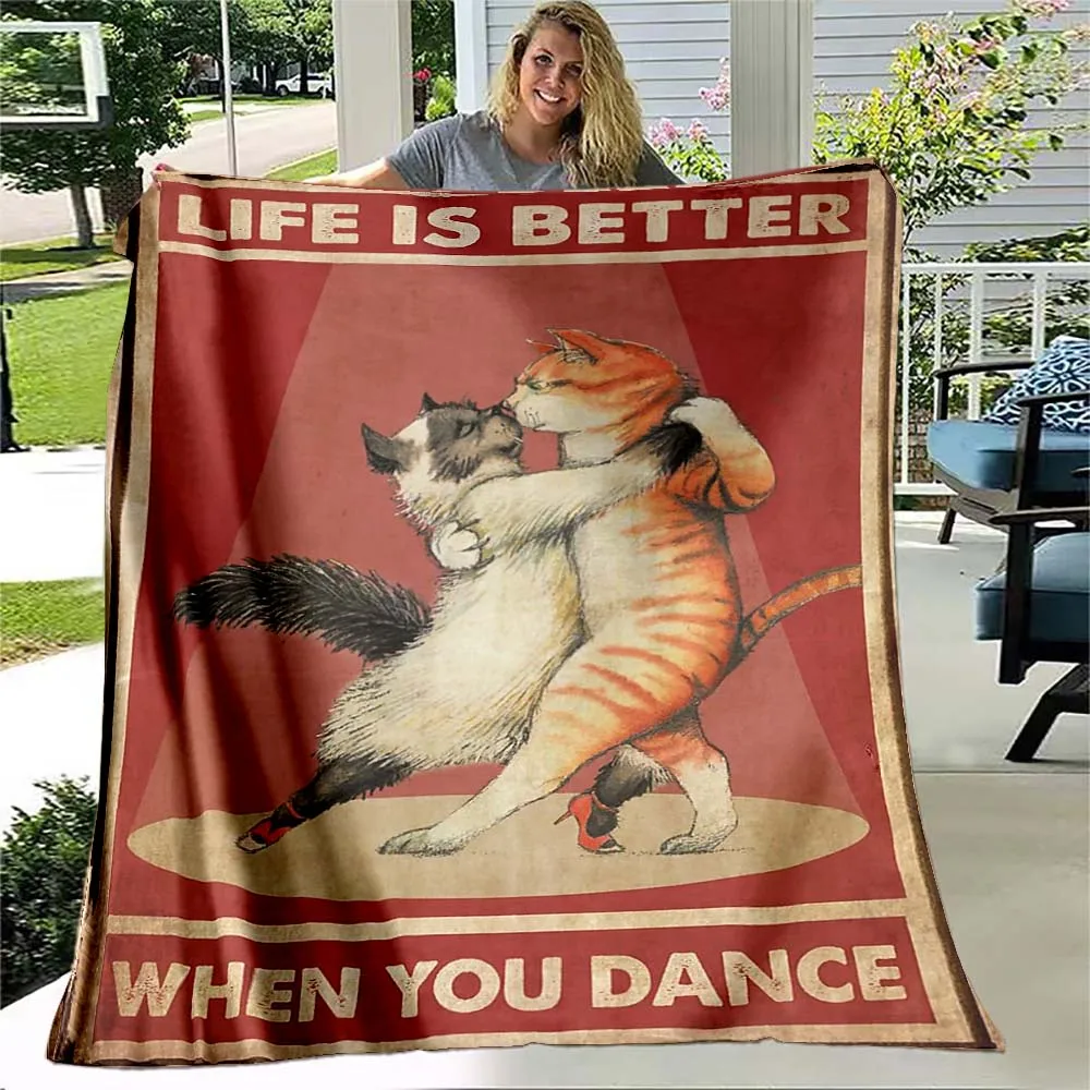 

Черная кошка, забавное покрывало для дивана, одеяло для кровати, супермягкое теплое одеяло, покрывало, Фланелевое теплое мягкое покрывало, ж...