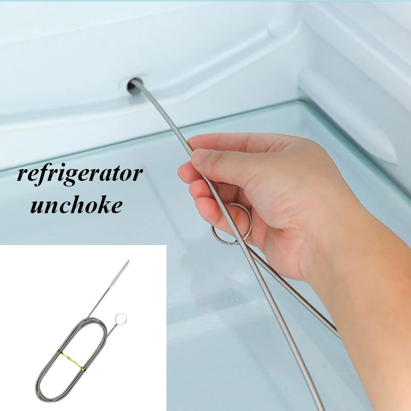 

Refrigerator Brush Spiral Cleaning Brush Hose Cleaner Air Pump Hose Tube Washing Pipe Cleaning Flexible Long Dredge Tool