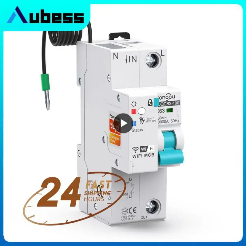 

Wifi 63a Measurement Switch Wireless 1p Circuit Breaker Timer Tuya Mcb Breaker Work With Alexa Google Home Ifttt 63a