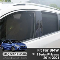 for bmw f45 2014 2021 auto sunshade custom fit car side window magnetic sun shade for blocks uv rays glare