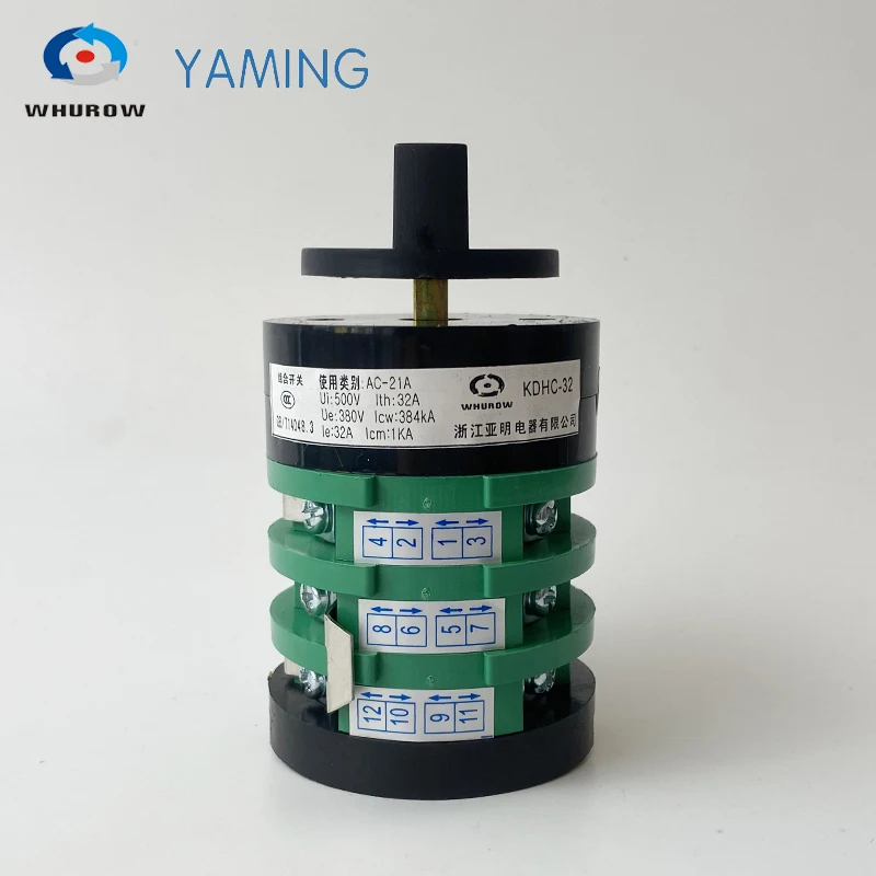 KDHC-32/3x8 Электрический сварочный аппарат поворотный кулачковый переключатель 32A 3