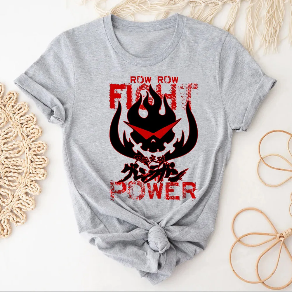 Топ Gurren Lagann женская футболка в стиле Харадзюку уличная одежда для девушек с