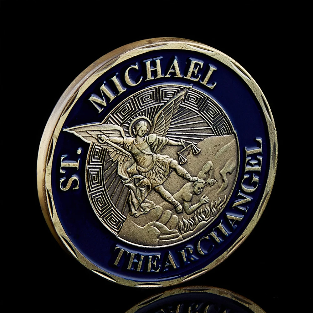 St Michael Archangel наш опавший покровитель чистый вызов коллекционные монеты