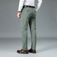 pants new autumn winter straight casual pants male stretch business casual pants size 40 men corduroy trousers formal wear suits
