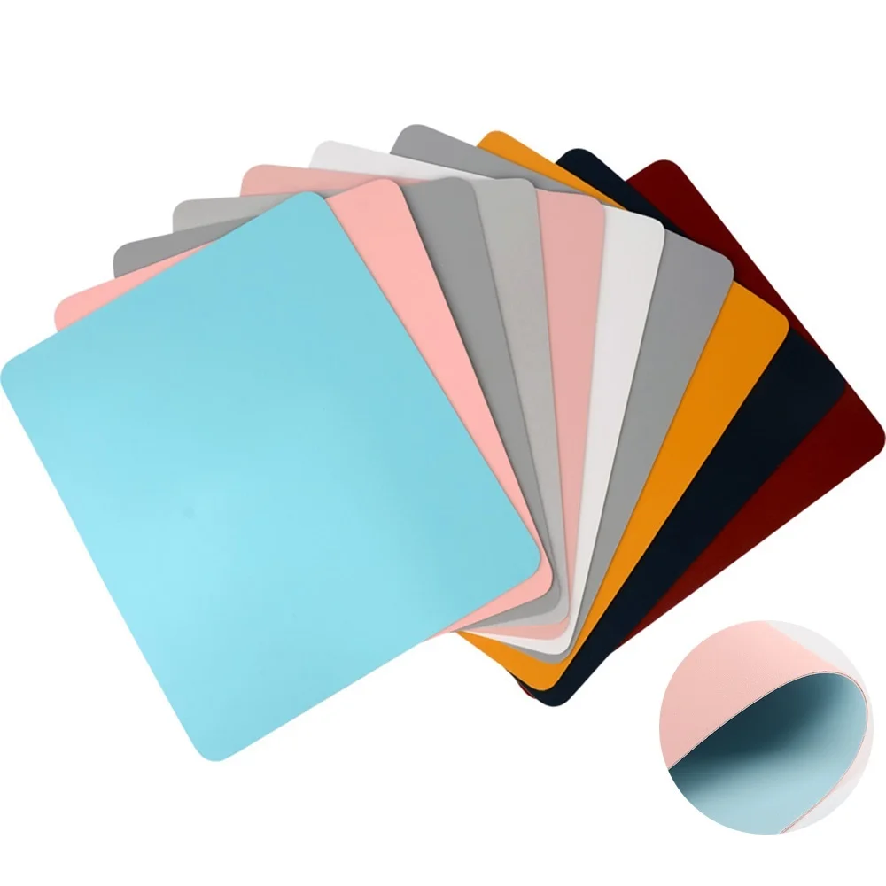 

2022.Universal Double-sided Mouse Pad Leather Gaming Mice Mat Desk Cushion Anti-slip Comfortable Mice Pads For Laptop PC