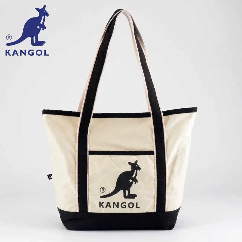 Kangol Canvas Tote Bag Female Student Kangaroos for Women Free Shipping Shoulder Bag Hand Bag Handbags Purses and Handbags