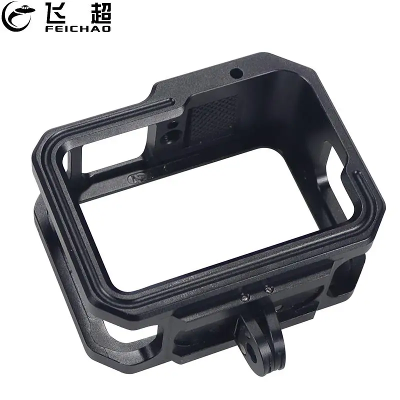 

For Go pro 9 10 Camera Frame Metal Cage with Cold Shoe Mount Magnetic Foldable Adapter Bracket for GoPro Hero 10 9 Action Camera