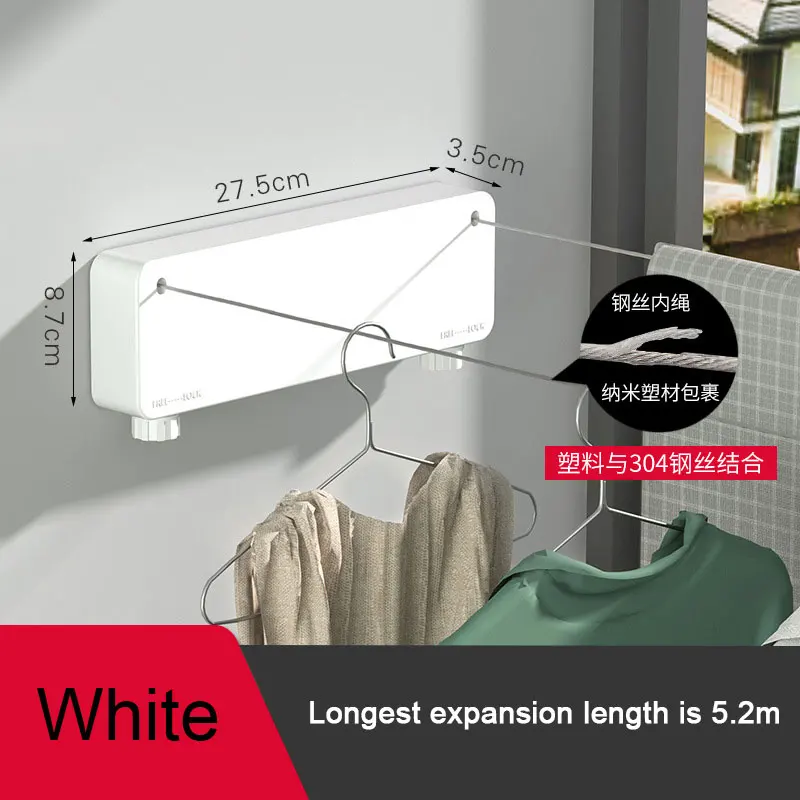 

Выдвижная бельевая веревка DOOKOLE 5,2 м