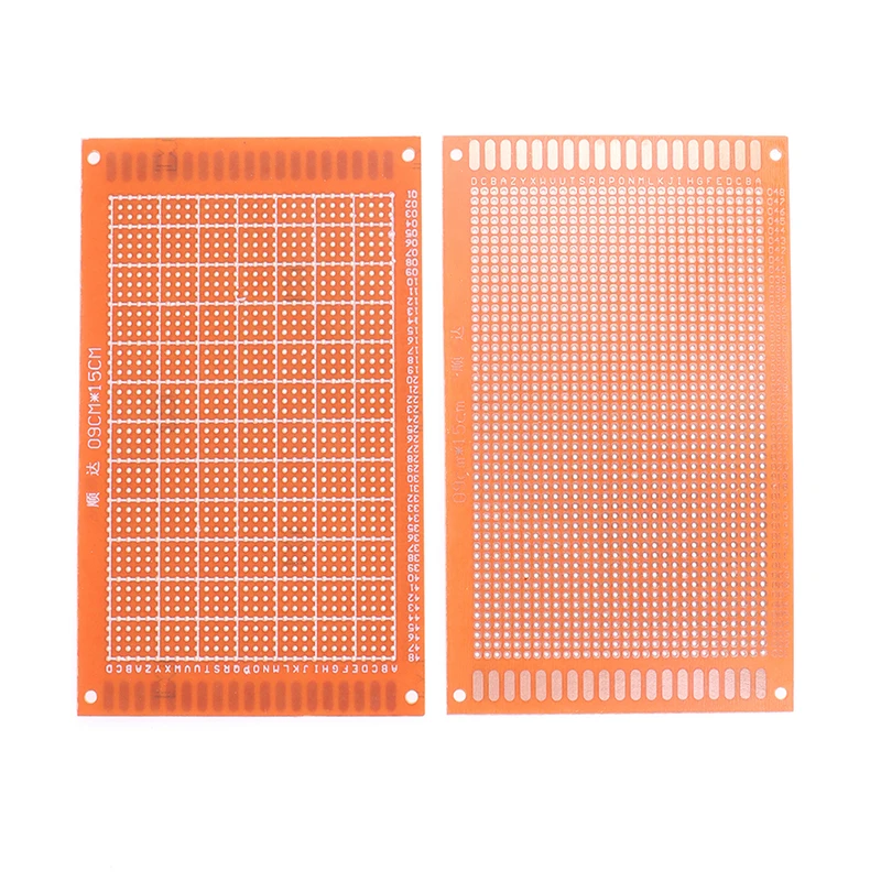 

Односторонний Прототип печатной платы, 2 шт., 9 х15, 9 х15 см, универсальная плата, экспериментальная бакелитовая медная плата, желтая плата схем
