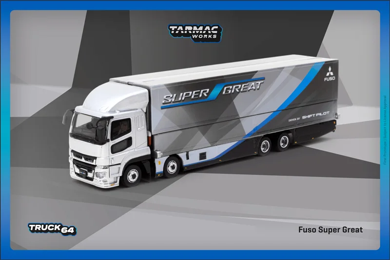 

** Предзаказ ** Tarmac работает 1:64 Fuso, супер отличная литая модель автомобиля