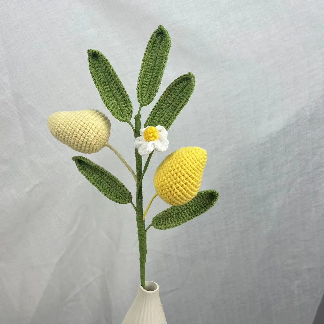 

Вязаный персимон из хлопка