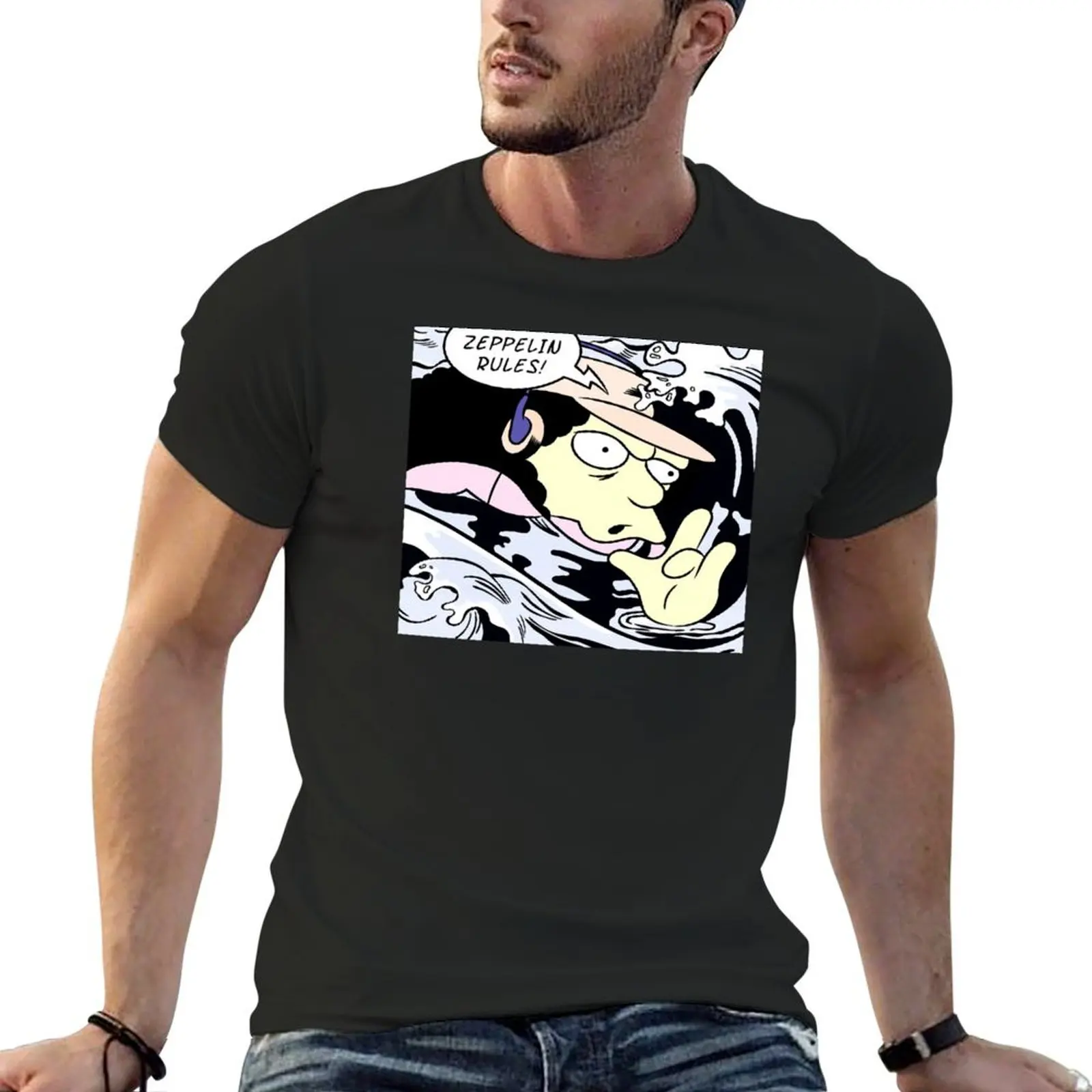 Футболка Zeppelin Rules спортивные поклонники Графические Рубашки футболка на заказ