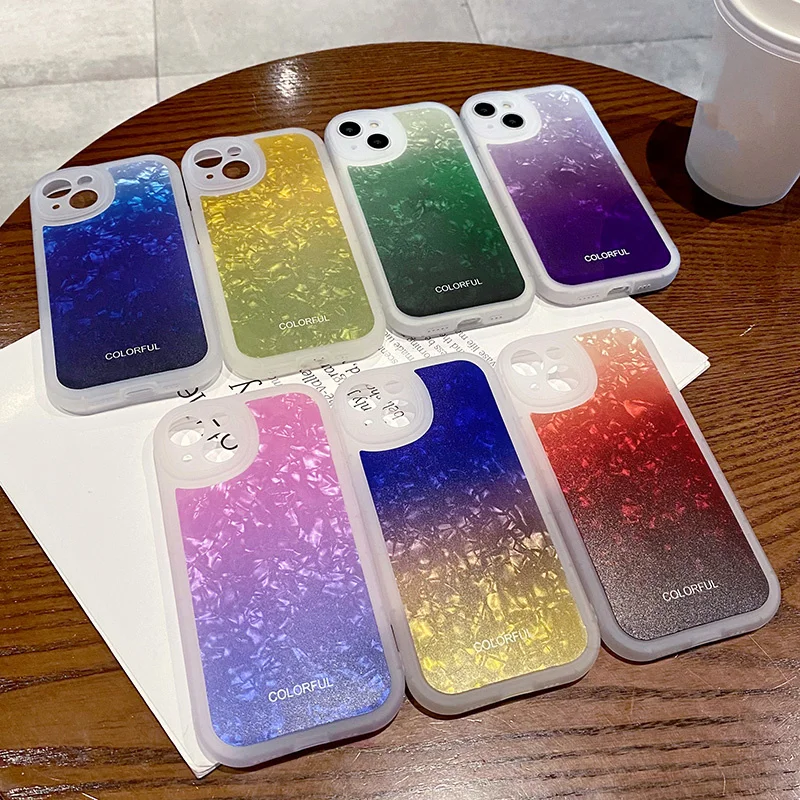 Soft shockproof transparent shell for iPhone compatible with models 13 12 11 Pro max x XS XR 13pro luxury color |