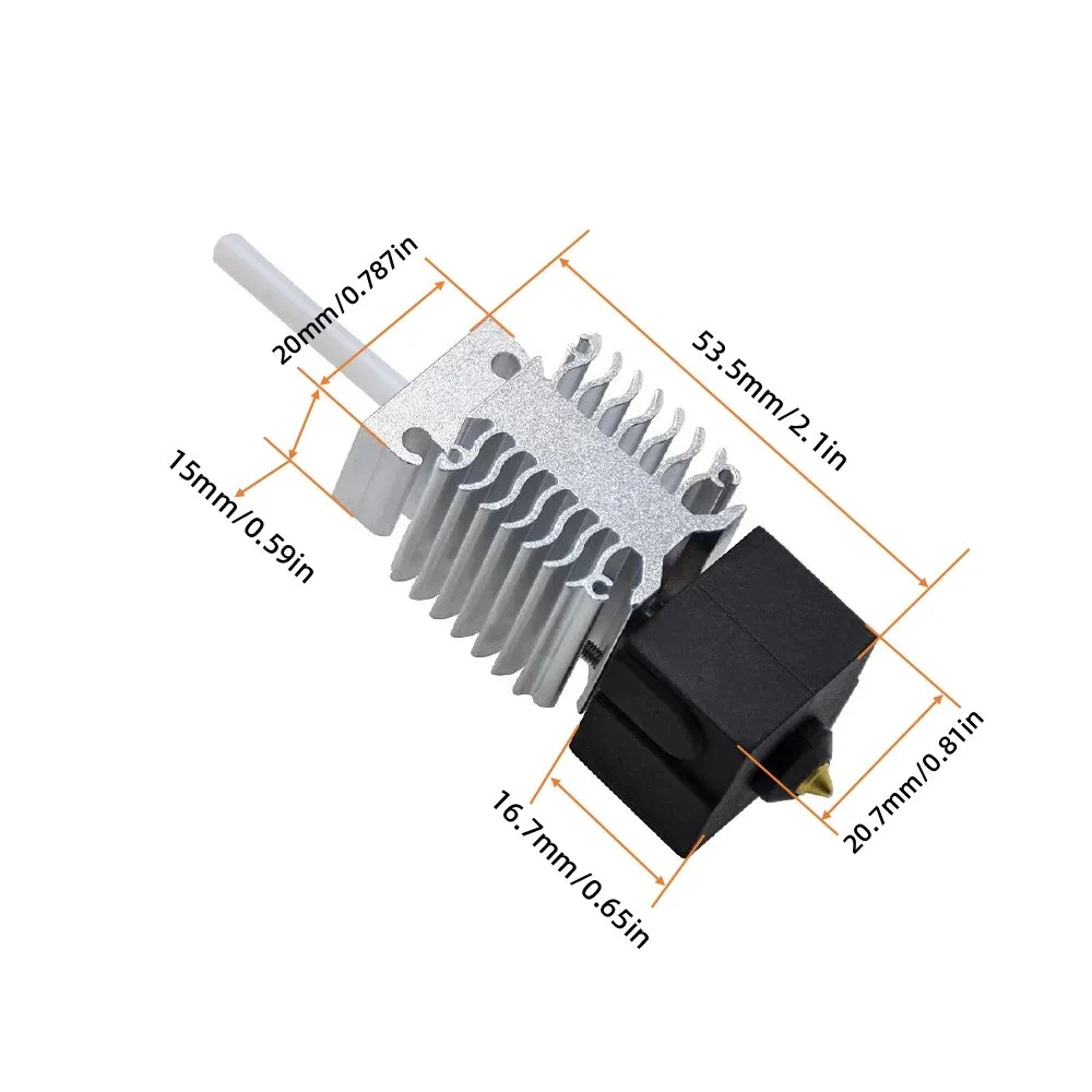 Фото Комплект Hotend 24 в 40 Вт для 3D принтера Ender 3 V3 SE, биметаллический тепловой разрыв горловины, J-head, Печатная головка для Ender-3 V3 SE, детали для 3D-принтера №2
