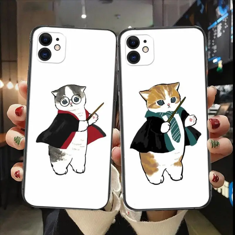 

Cute and Ever-changing Kitten Fashion Phone Case for IPhone 14 13 12 11 Pro Max Mini SE XR X XS Max 8Plus 7plus 6 6S New Cover