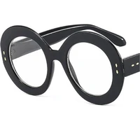 fashion optical glasses retro eyeglasses unisex round oversize frame spectacles peorsonality clear lens eyewear