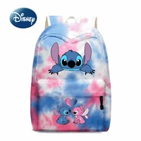 disney stitch new fashion backpack cartoon cute childrens school bag large capacity high quality luxury brand womens backpack