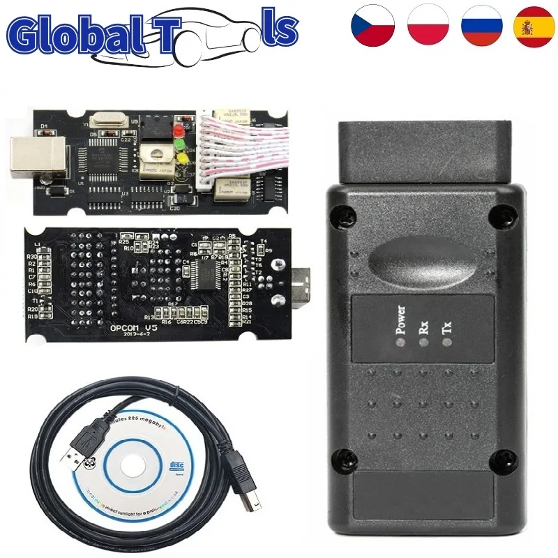 Профессиональный диагностический инструмент PIC18F458 FTDI OPCOM V1.99 OP COM V1.95 для Opel 2018 OP-COM
