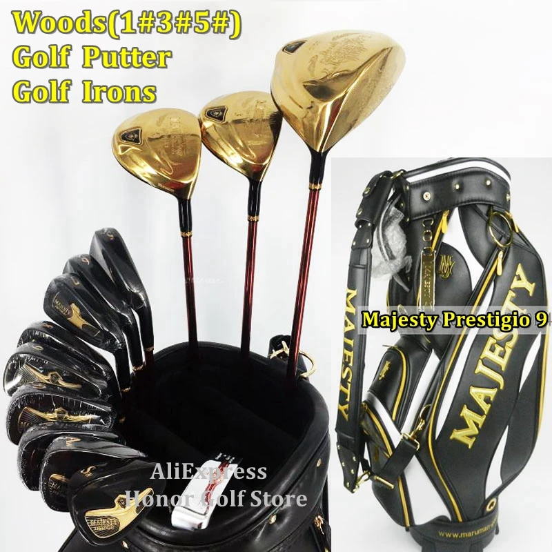 

2023 New Golf Clubs Maruman Majesty Prestigio 9 Golf Complete Set 9.5 or 10.5 Loft Golf Set Graphite Shaft Free Shipping