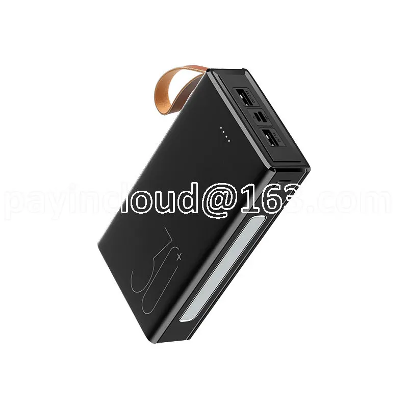 

The New Black Rice 3C Charging Treasure 30000mah High Capacity Fast Charging Creative Mobile Power Supply