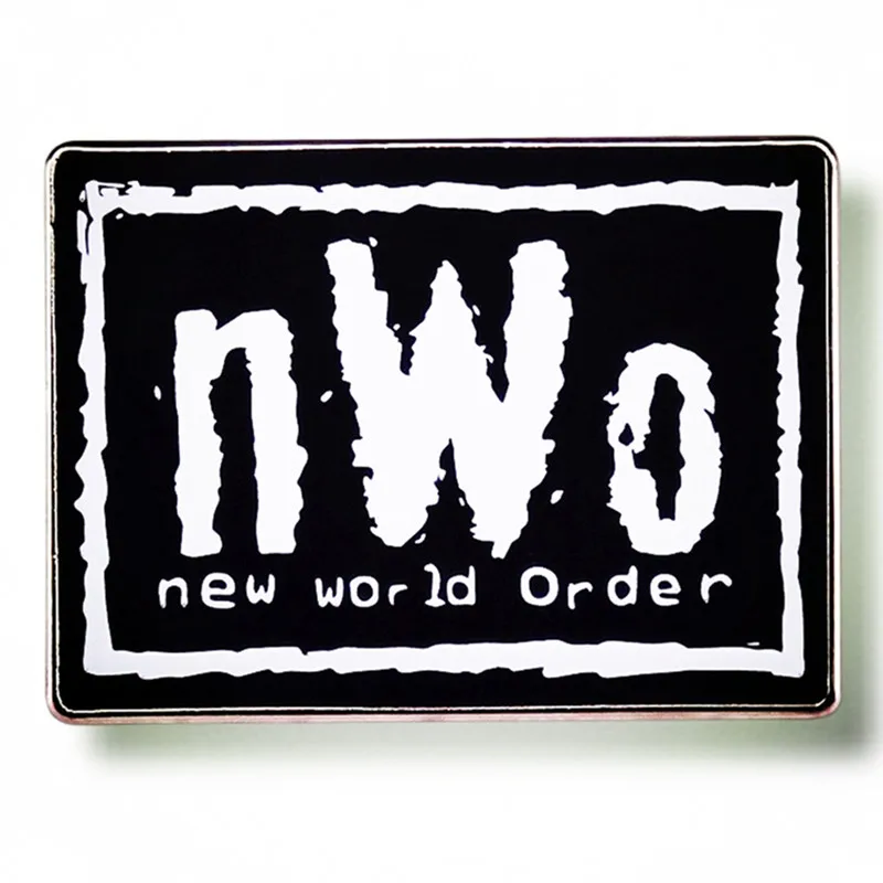 

New World Order Professional Wrestling Pin Enamel Brooch Alloy Metal Badges Lapel Pins Brooches Backpacks Jewelry Accessories