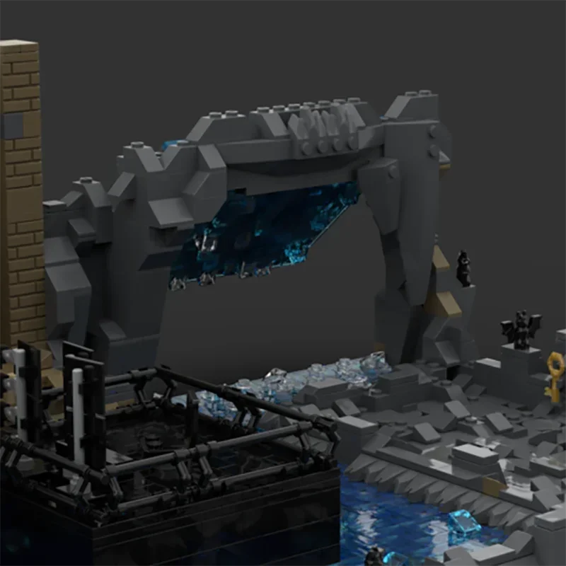 Популярный герой фильм YcMoc строительные блоки Batcave сцена модель технологии