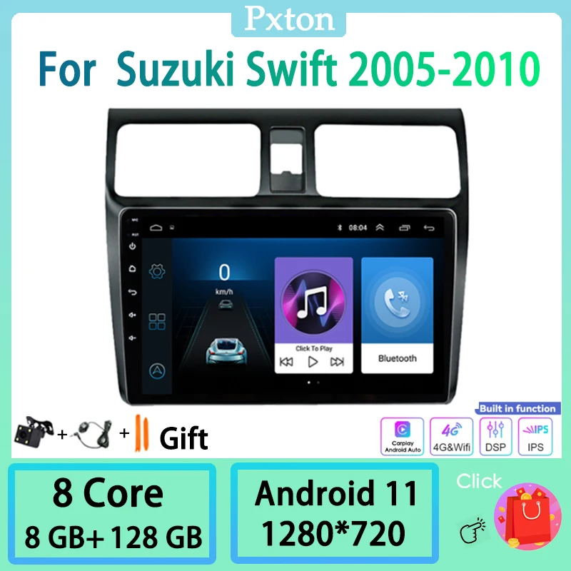 Автомобильный радиоприемник Pston Android 11 0 стерео Мультимедийный Плеер для Suzuki Swift