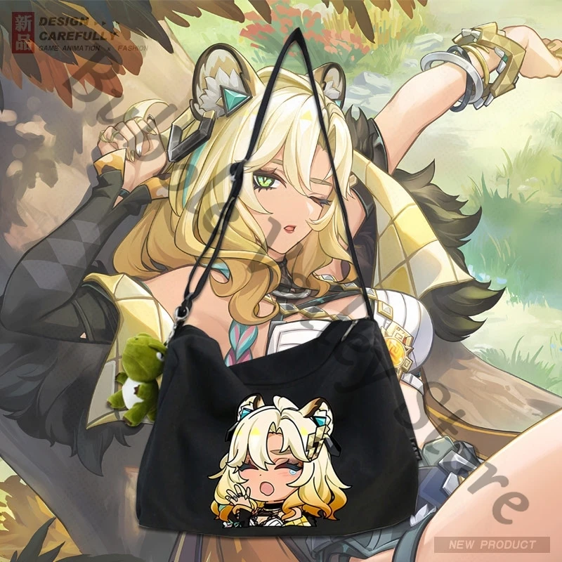 Холщовая сумка для косплея Genshin Impact Xilonen мультяшная versipacks сумки через плечо на