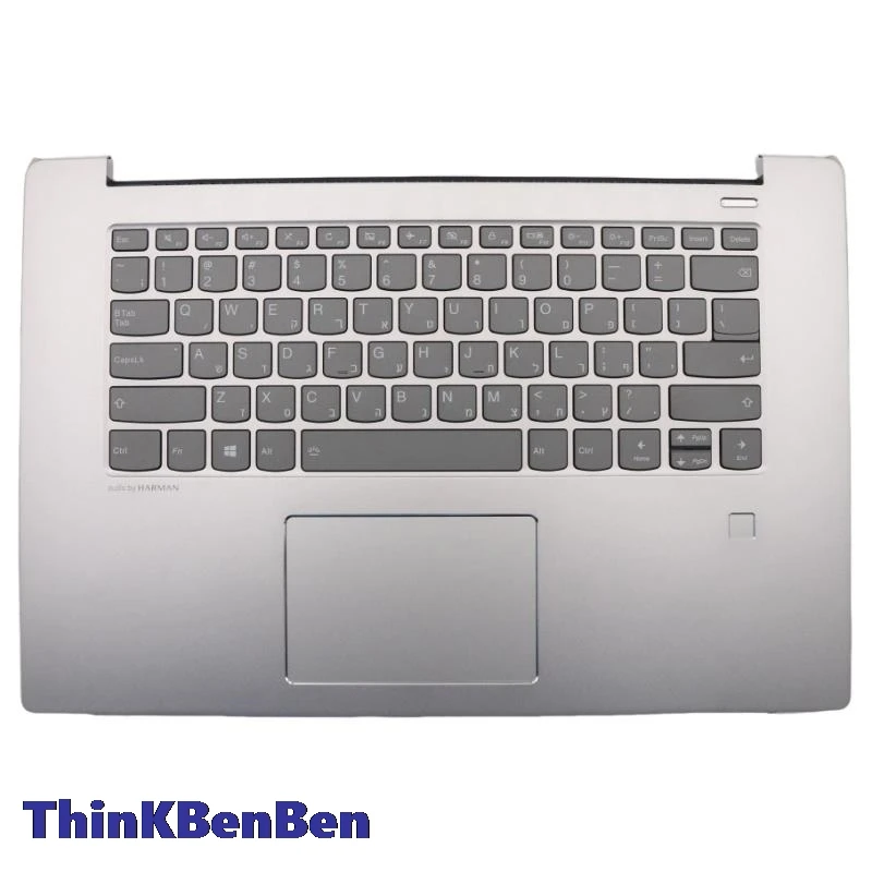 HB Hebrew (IL Israel) Платиновый серый верхний чехол для клавиатуры упор рук Lenovo Ideapad 530S 15