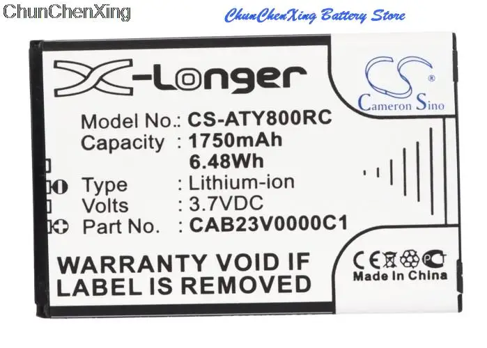 

Cameron Sino 1750mAh Battery CAB23V0000C1 for Alcatel One Touch Link Y580, Y800, Y800Z, Y580, Y580D