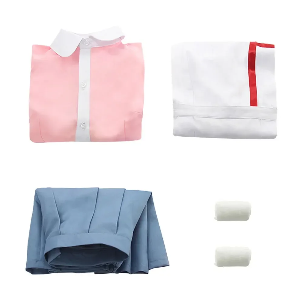 Dangan Ronpa 2 Mikan Tsumiki Косплей Костюм Женский Аниме Danganronpa Рубашка + Юбка Фартук И Парики