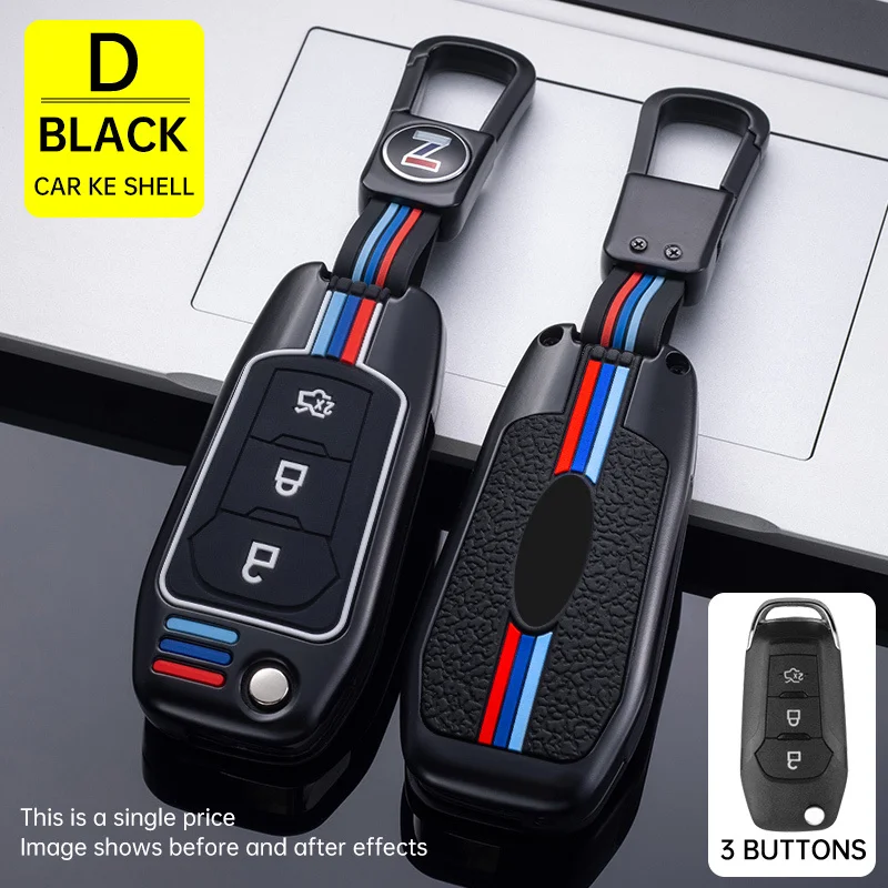 

Car Key Case Cover Holder For Ford Fusion Fiesta Escort Mondeo Everest Ranger Key Shells Keychain Car-Styling Accessories