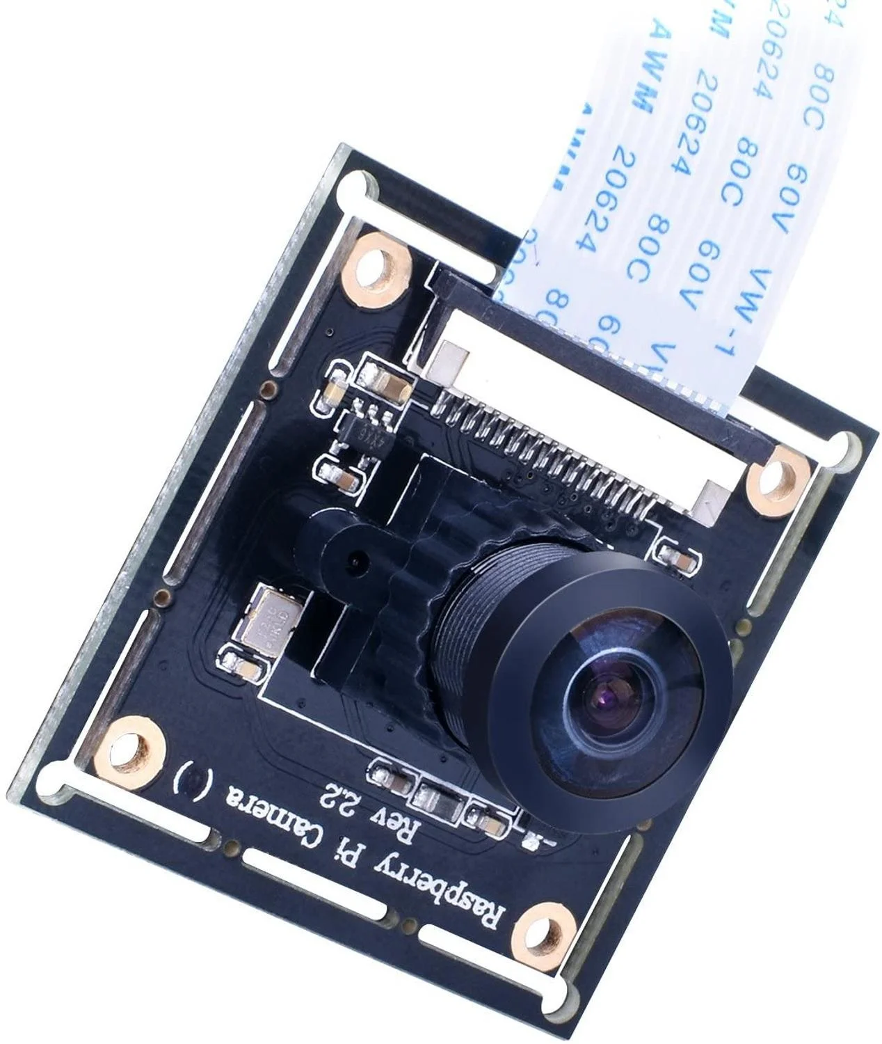 

For Raspberry PI Camera Module Wide Angle 160°Fisheye Lens HD 5MP RPI Camera Adjustable-Focus Webcam For Raspberry Pi 4/ 3 B+