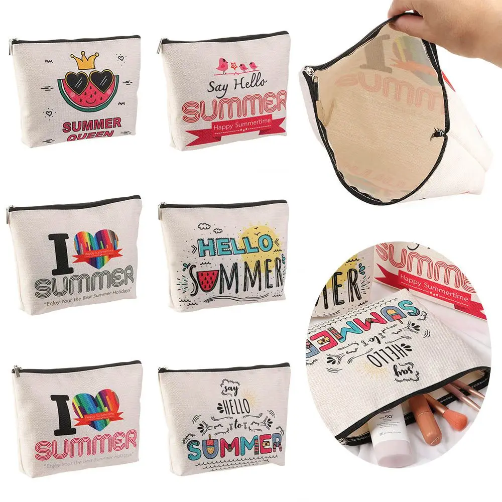 

Travel Handbag Storage Zipper Pouch Makeup Bag Cosmetic Bag Toiletries Organizer Teacher Pouch